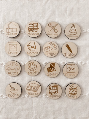 Trofast Schilder aus Holz 12er - BohoWildflowerVibes