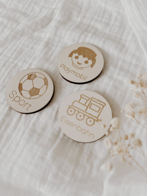 Trofast Schilder aus Holz 12er - BohoWildflowerVibes