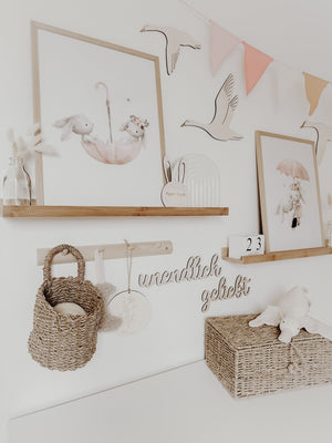 Schriftzug - unendlich geliebt - BohoWildflowerVibes