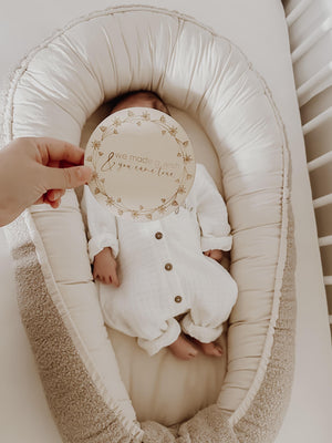 Holztafel - We made a wish and you came true - BohoWildflowerVibes