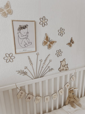 Wildblumen aus Holz - BohoWildflowerVibes