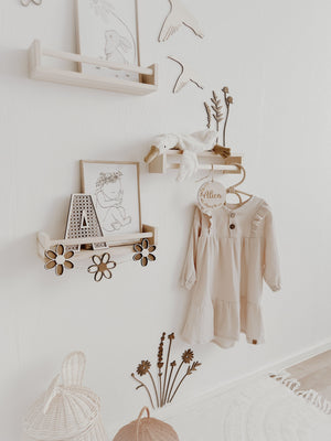 Wildblumen aus Holz - Nussbraun - BohoWildflowerVibes