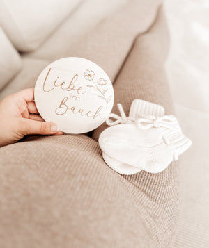 20 Meilensteinkarten Schwangerschaft aus Holz 20 Stück - BohoWildflowerVibes