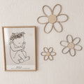 3 Holzblumen Wanddeko für Kinder- und Babyzimmer - BohoWildflowerVibes