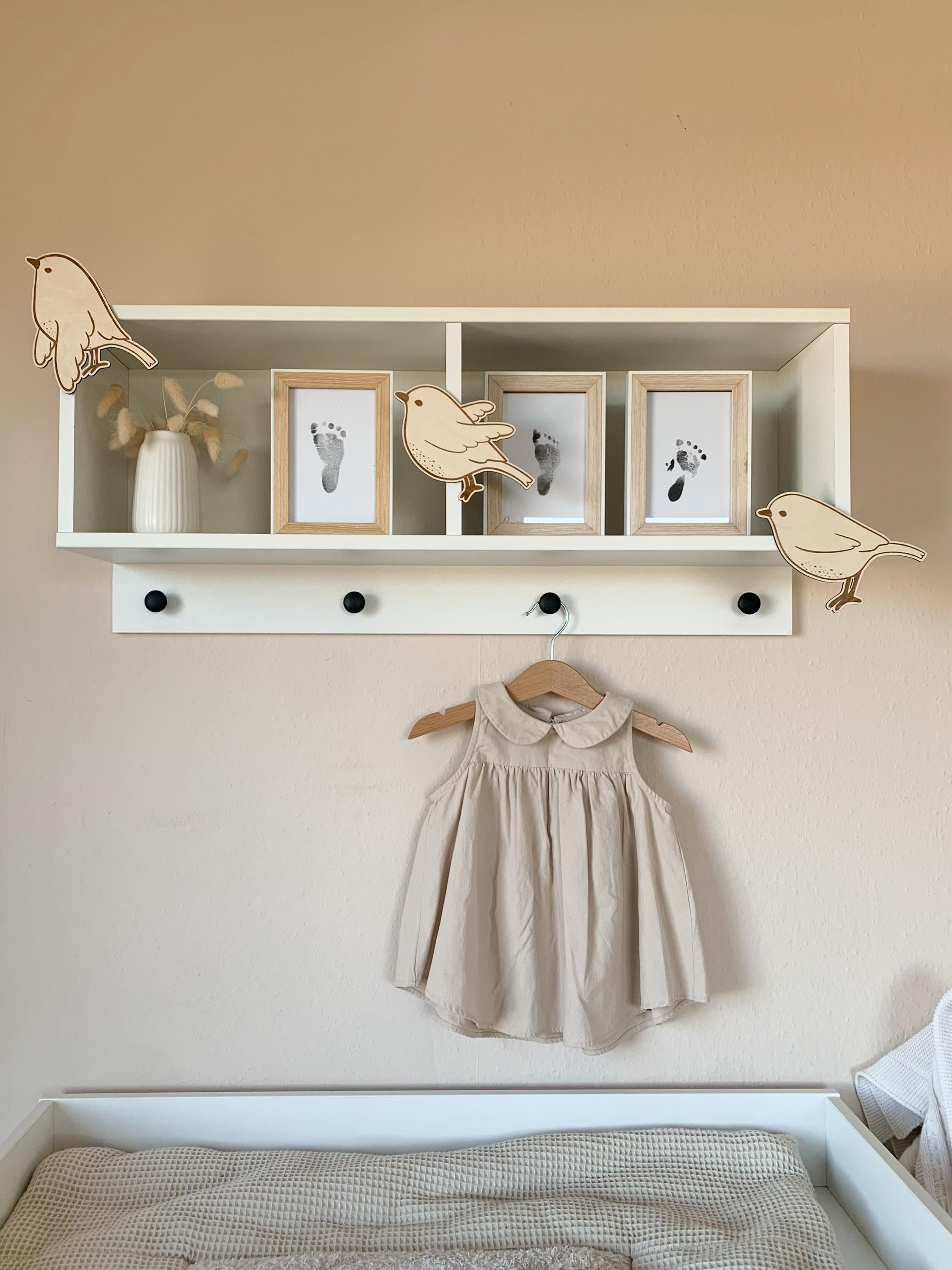 3 Vögel aus Holz - BohoWildflowerVibes