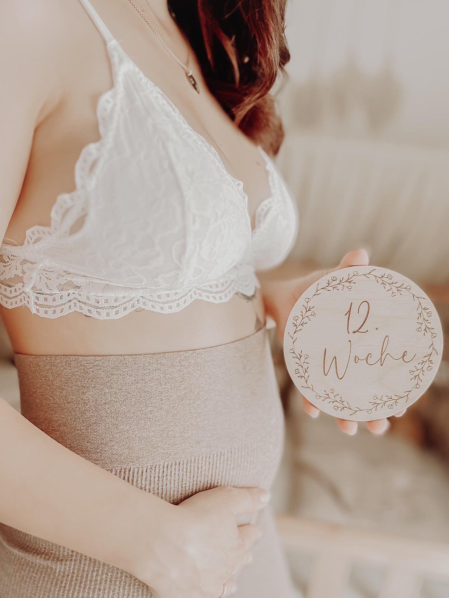 Schwangerschaft Meilensteinkarten aus Holz, Wochen, Schwangerschaft verkünden, Baby, Geburt