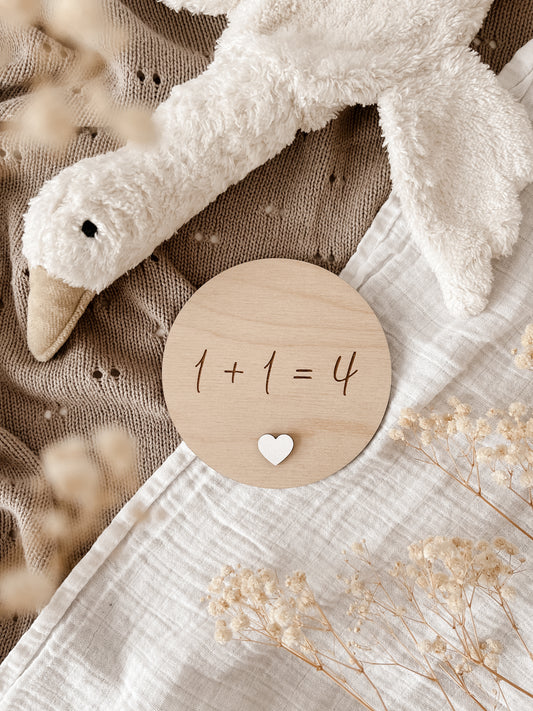 1 + 1 = 3, 4, 5 - Wir bekommen ein Baby