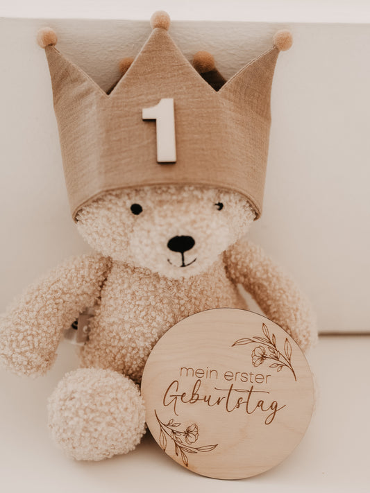 Mein erster Geburtstag Meilensteinkarten aus Holz