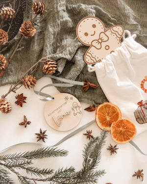 Anhänger für Adventskalender aus Holz - personalisiert