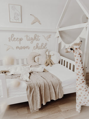Baby- und Kinderzimmer Poster Hase, handgezeichnet, Aquarell - BohoWildflowerVibes