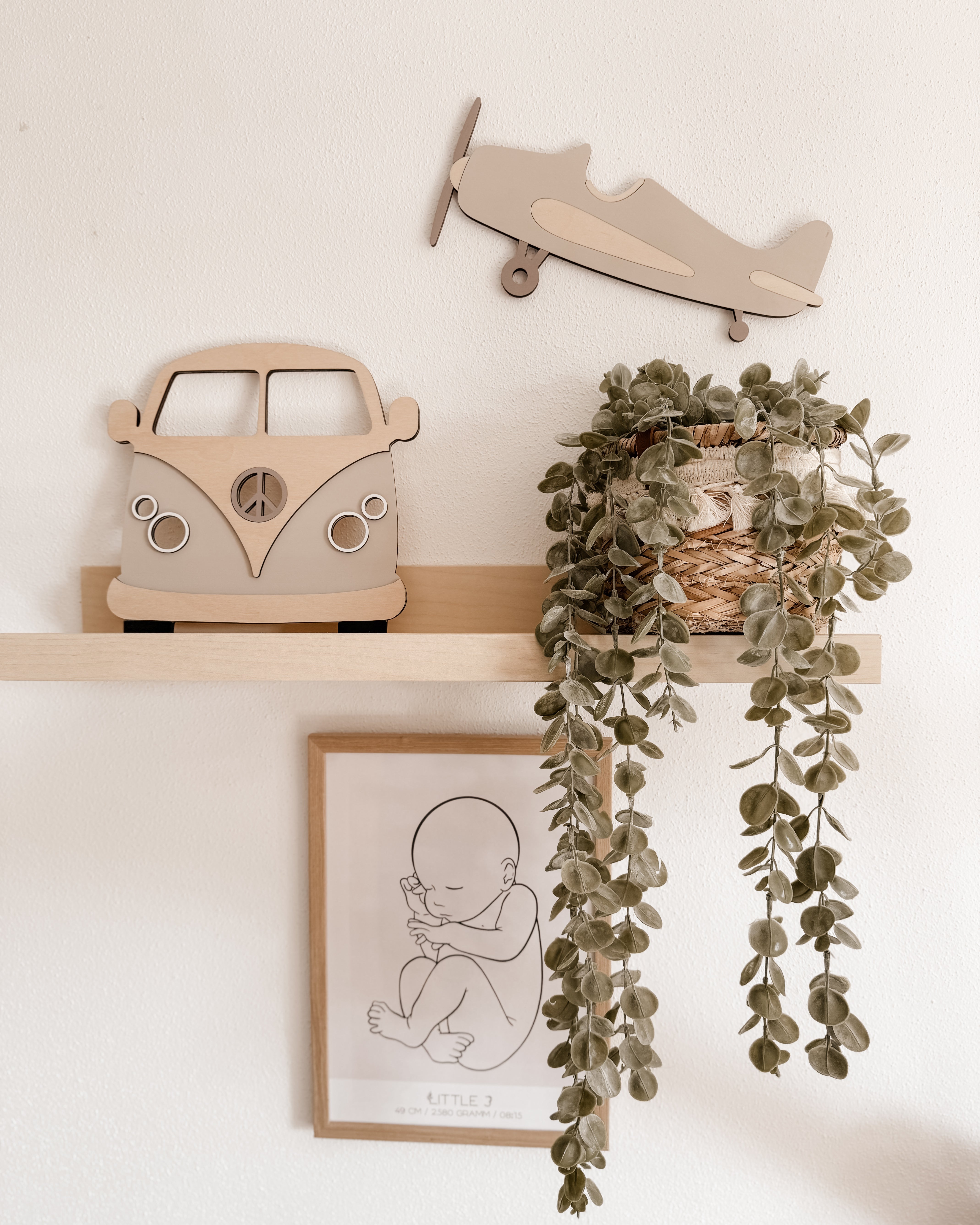Bus aus Holz - Beige Birke