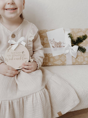 Countdowntafel Weihnachten aus Holz - BohoWildflowerVibes