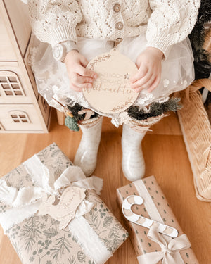 Countdowntafel Weihnachten aus Holz