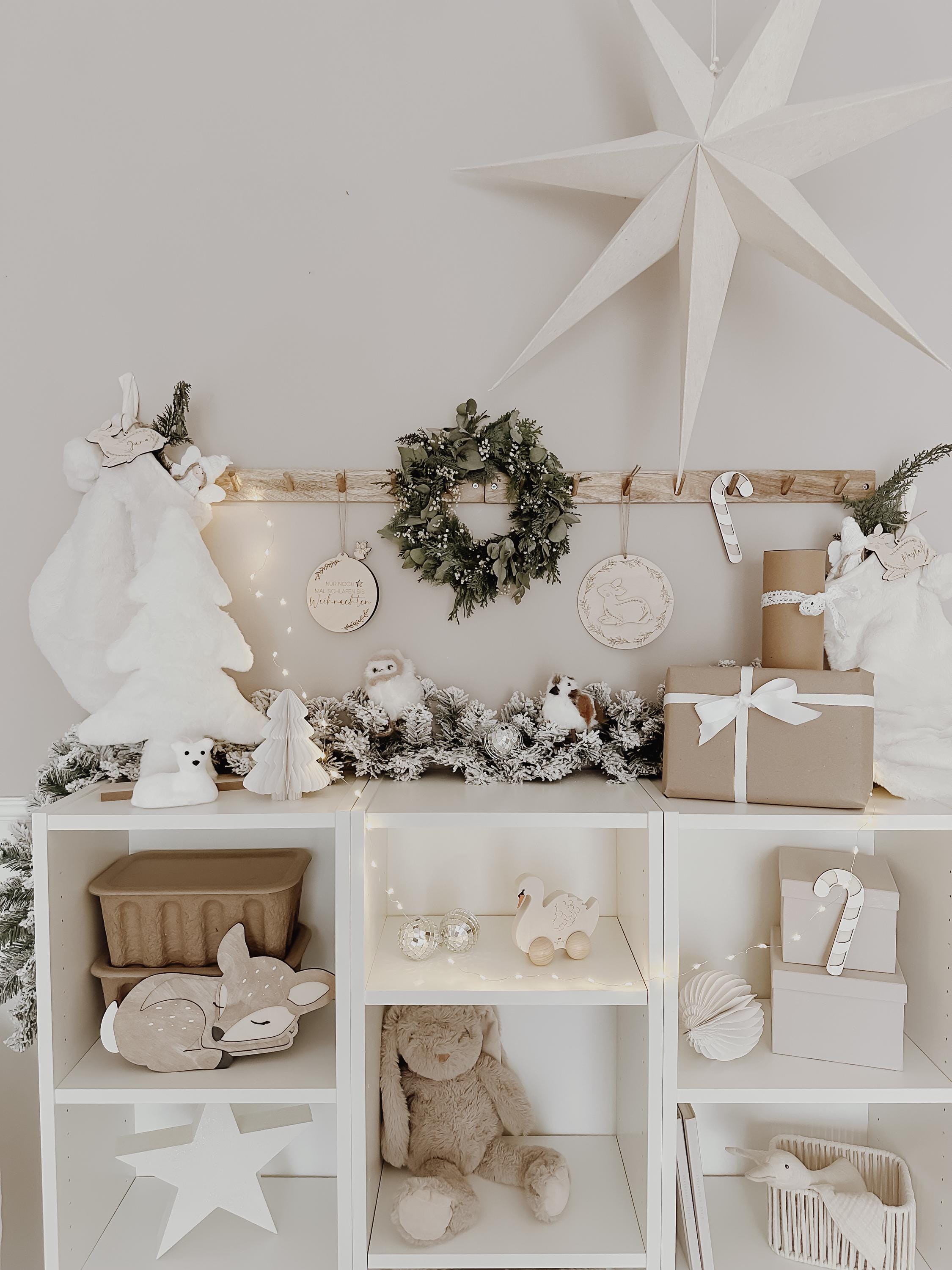 Countdowntafel Weihnachten aus Holz - BohoWildflowerVibes
