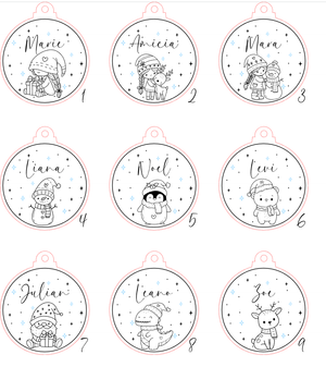 Geschenkanhänger Christbaumschmuck aus Holz – Persönliche Weihnachtsdeko