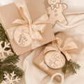 Geschenkanhänger Christbaumschmuck aus Holz – Persönliche Weihnachtsdeko