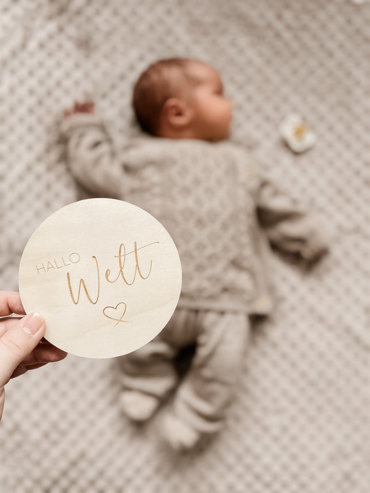 Hallo Welt Meilensteinkarte