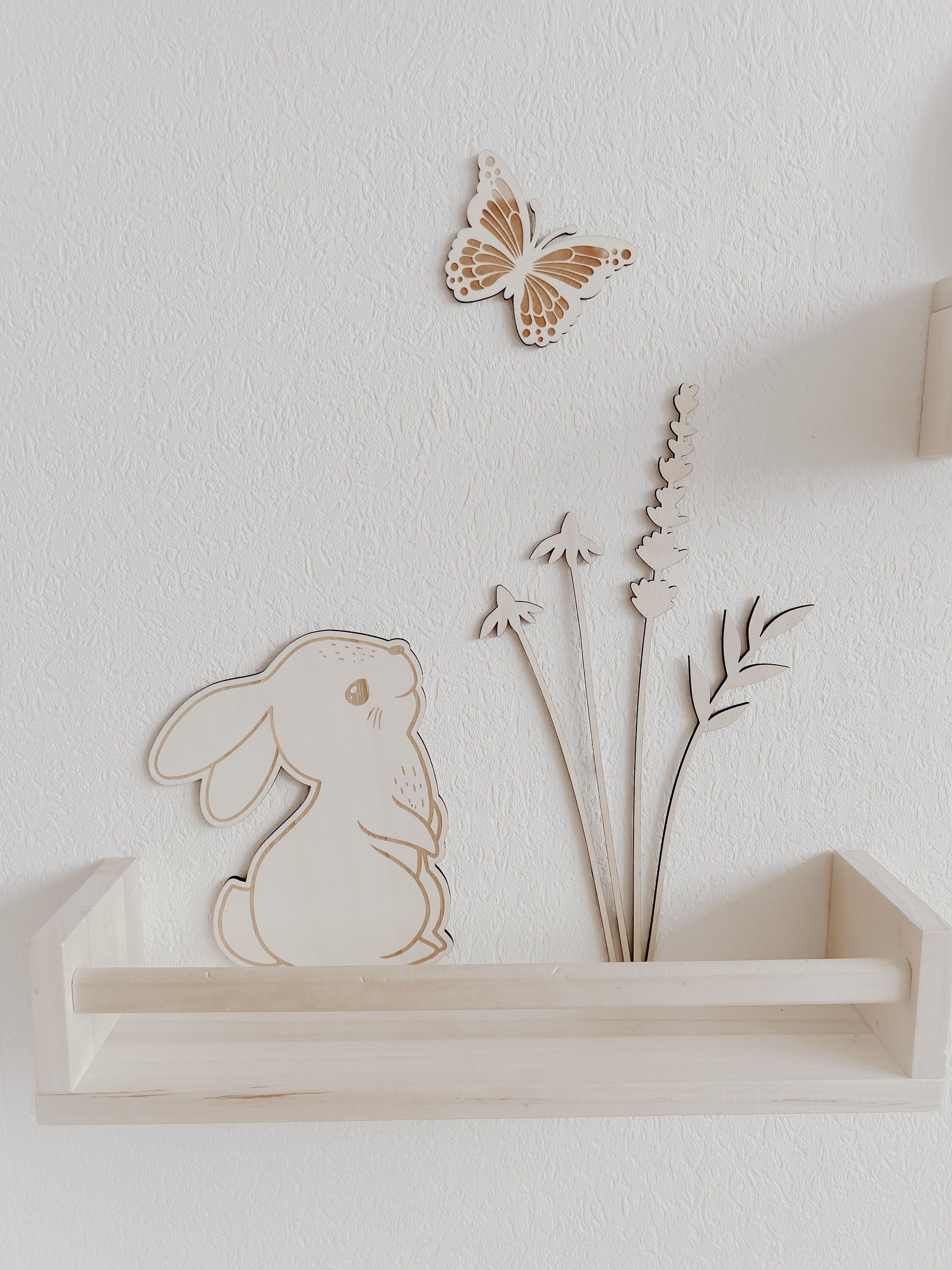 Hase aus Holz - BohoWildflowerVibes