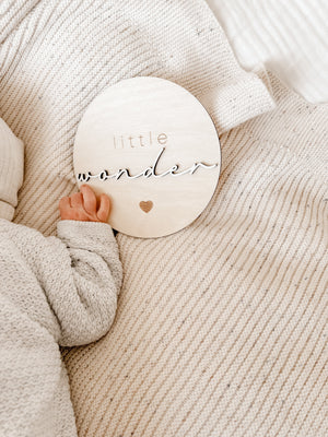 Meilensteinkarte - little wonder - BohoWildflowerVibes