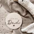 Meilensteinkarte - I love you Dad