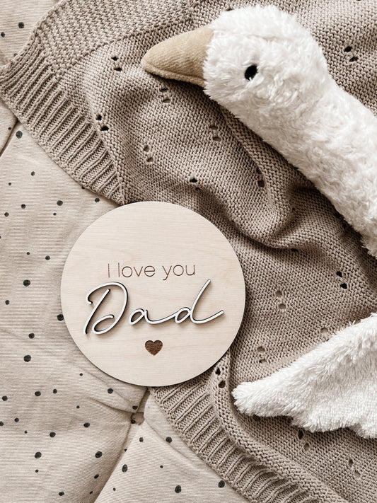 Meilensteinkarte - I love you Dad