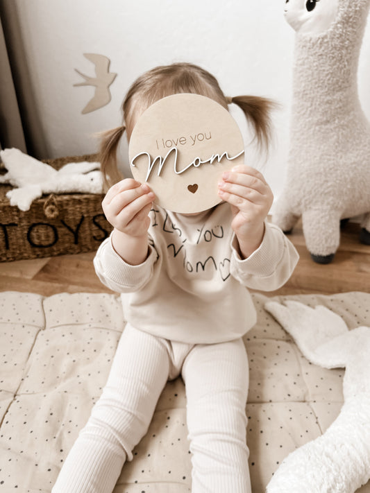 Meilensteinkarte - I love you Mom