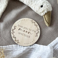 Meilensteinkarte - love you to the moon and back - BohoWildflowerVibes