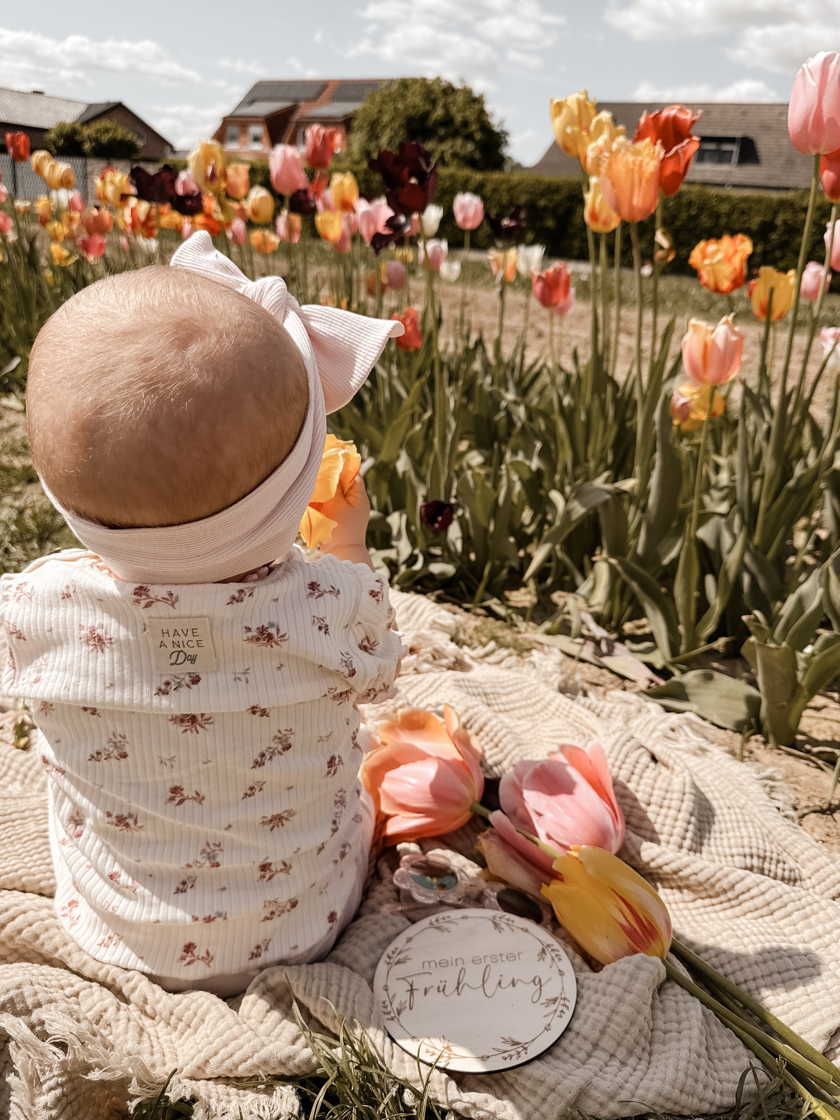 Meilensteinkarte - mein erster Frühling