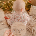 Meilensteinkarte - mein erstes Weihnachten personalisiert