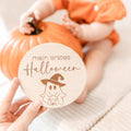 Mein Erstes Halloween Holztafel – Süßes Baby Meilenstein-Dekor