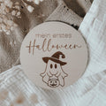 mein erstes Halloween Tafel aus Holz - BohoWildflowerVibes