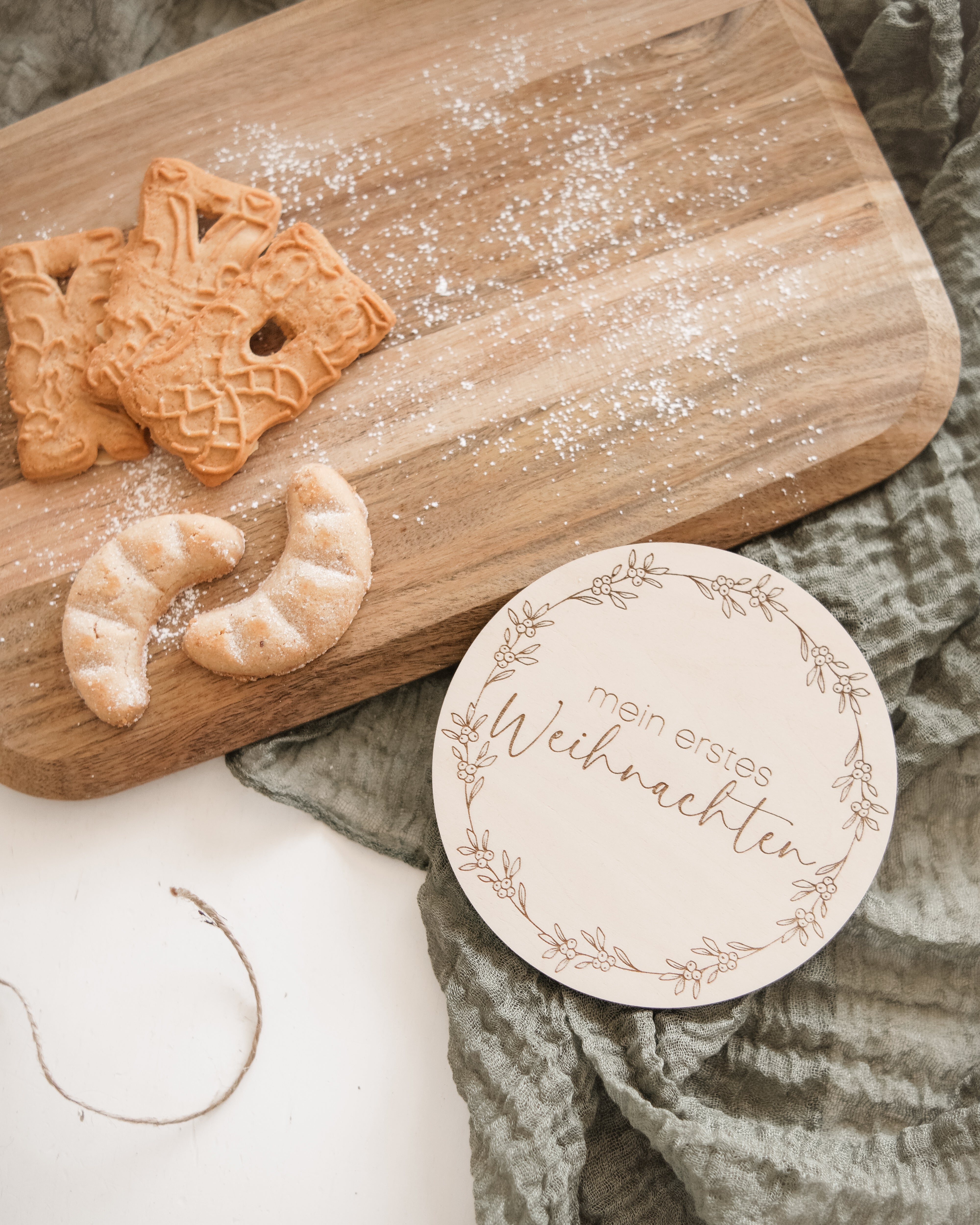 Mein Erstes Weihnachten Holztafel
