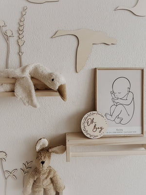 Oh Boy Meilensteintafel aus Holz