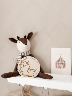 Oh Boy Meilensteintafel aus Holz