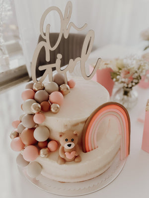 Caketopper - Oh Girl - BohoWildflowerVibes