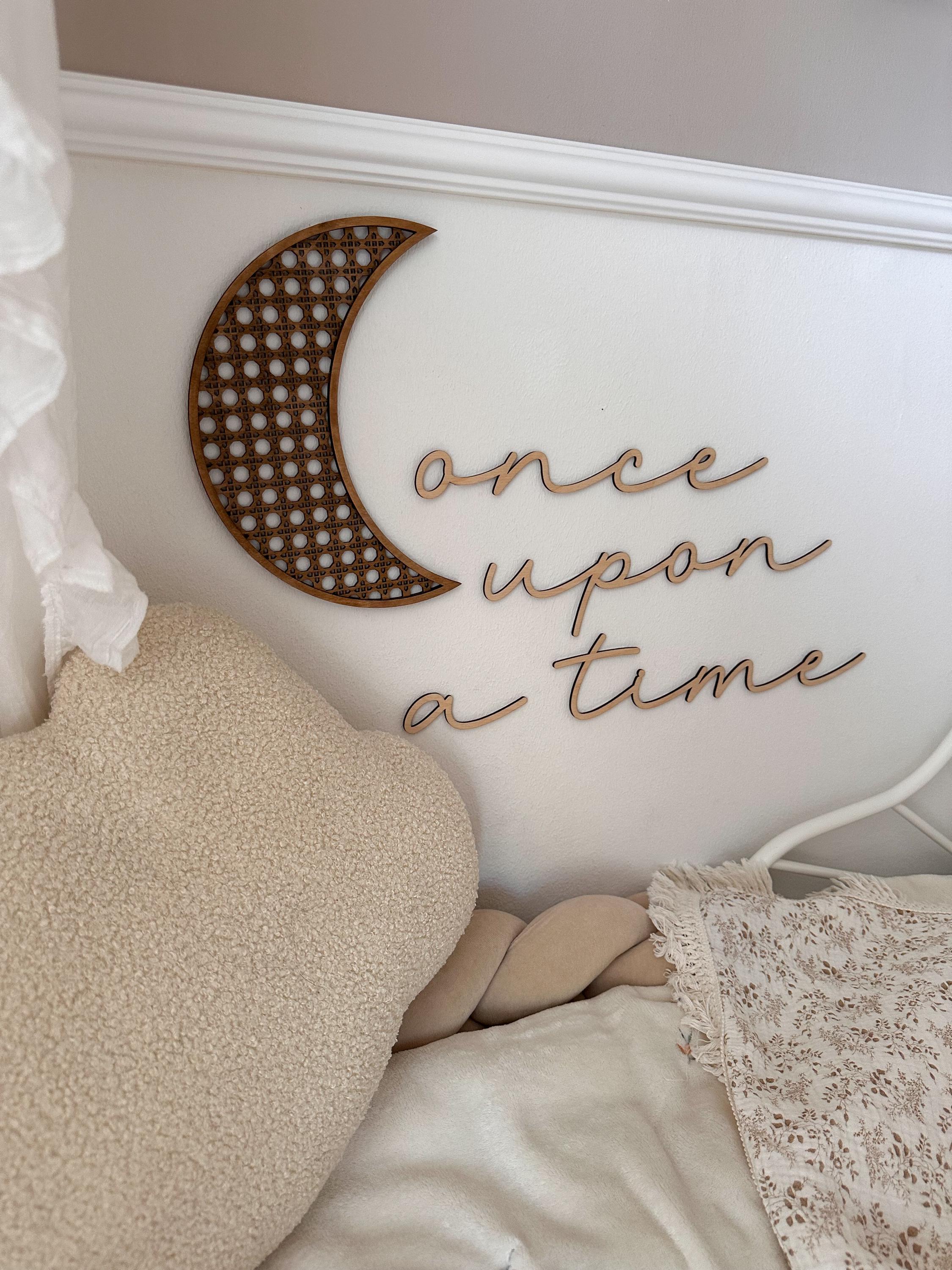 Schriftzug - once upon a time - BohoWildflowerVibes