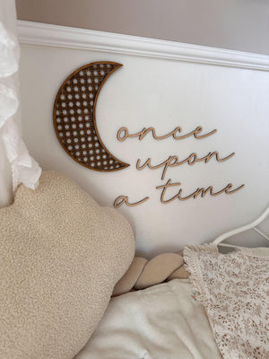 Schriftzug - once upon a time - BohoWildflowerVibes