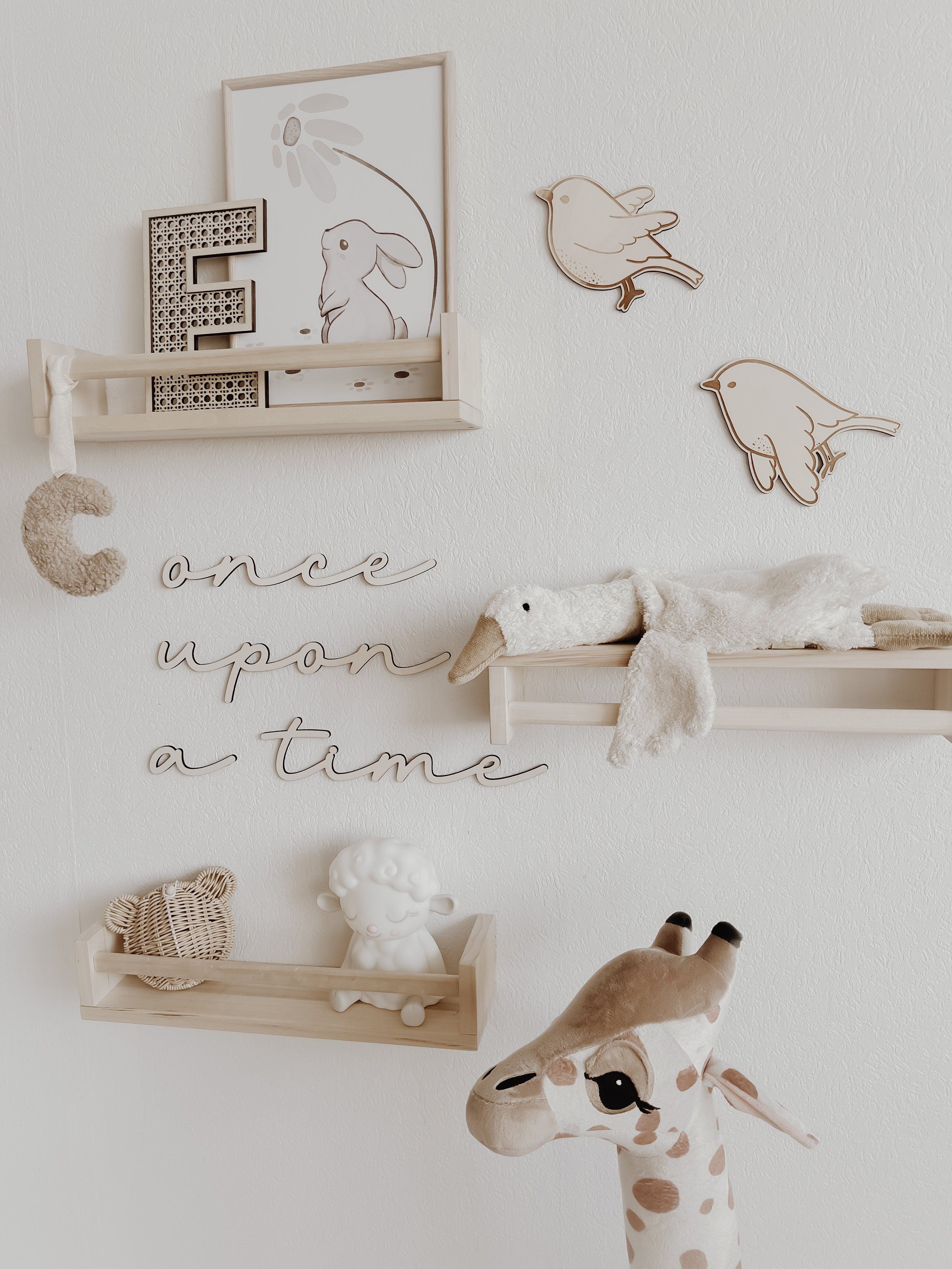 Schriftzug - once upon a time - BohoWildflowerVibes