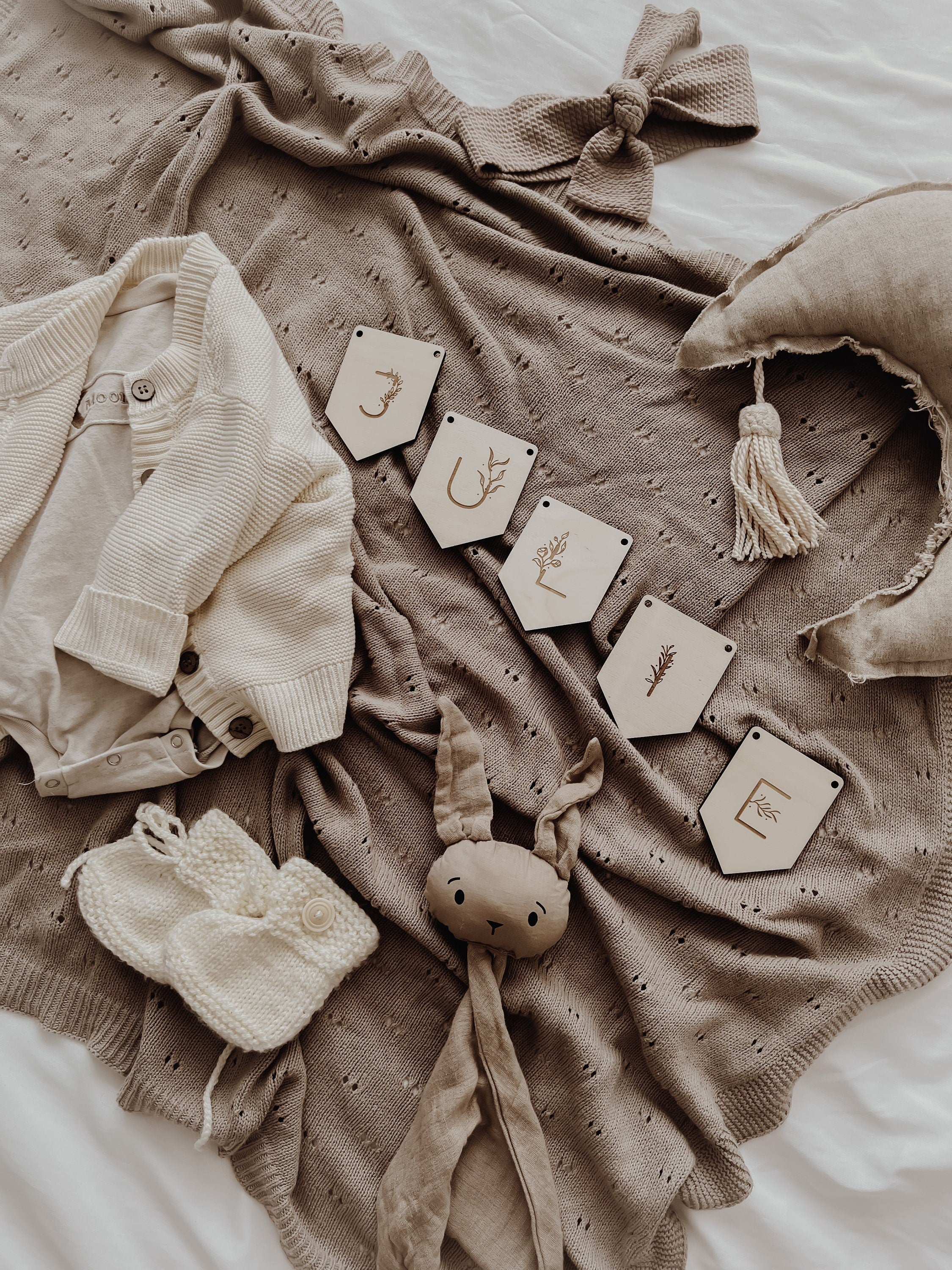 Personalisierte Wimpelkette mit Wunschmotiven - BohoWildflowerVibes