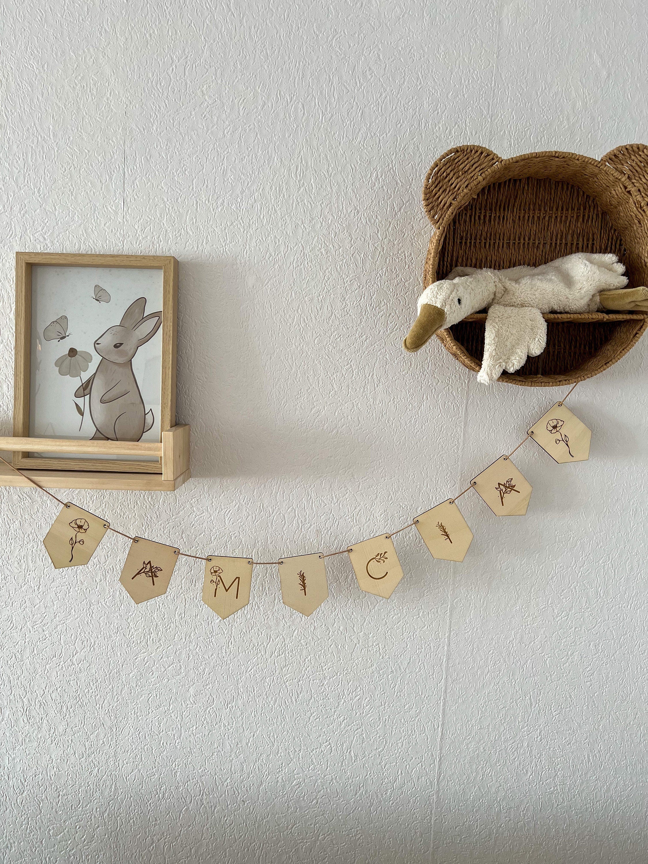 Personalisierte Wimpelkette mit Wunschmotiven - BohoWildflowerVibes