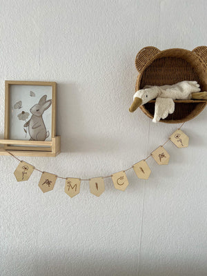 Personalisierte Wimpelkette mit Wunschmotiven - BohoWildflowerVibes