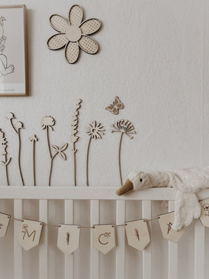 Personalisierte Wimpelkette mit Wunschmotiven - BohoWildflowerVibes