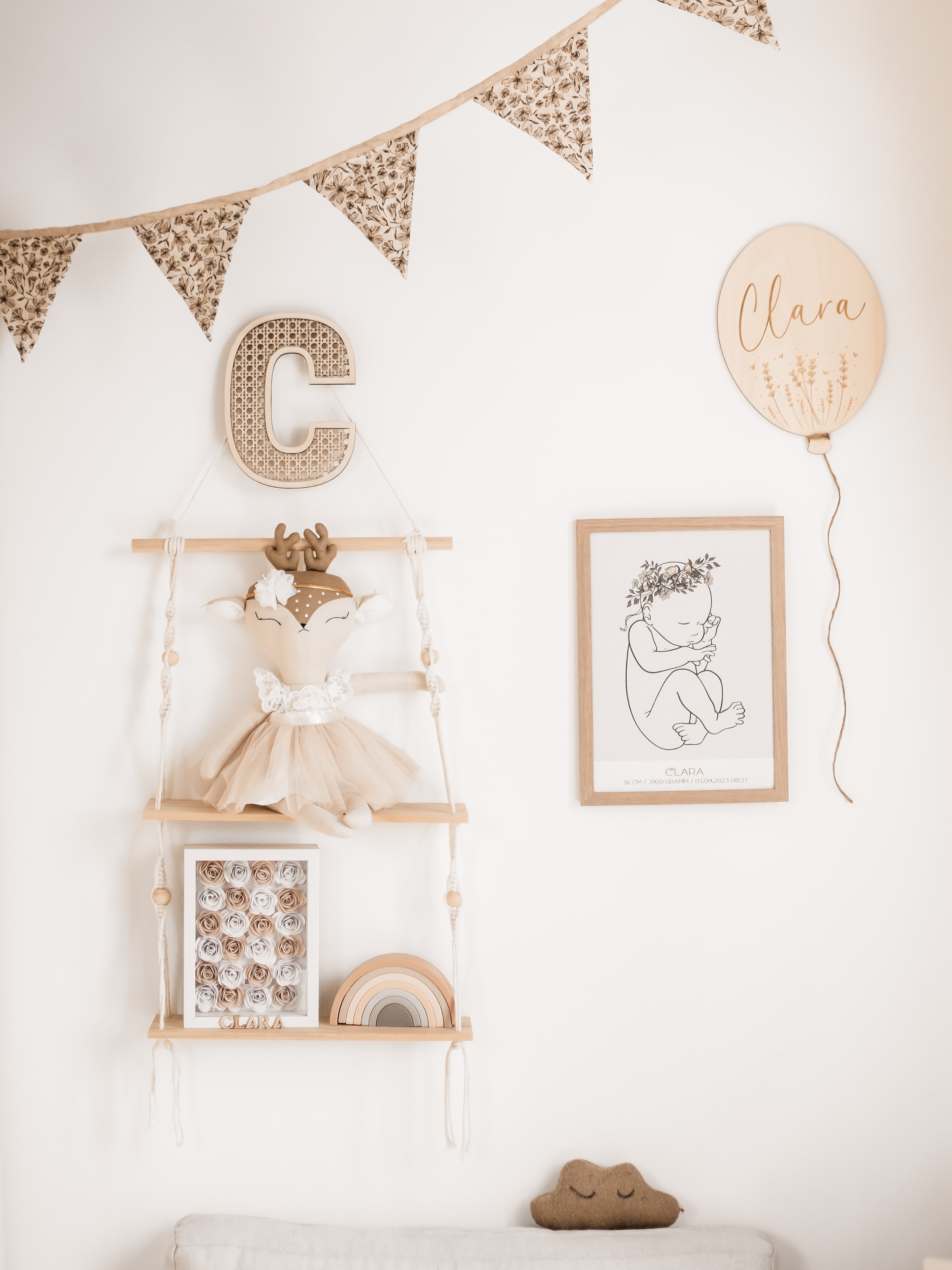 Personalisierter Ballon aus Holz