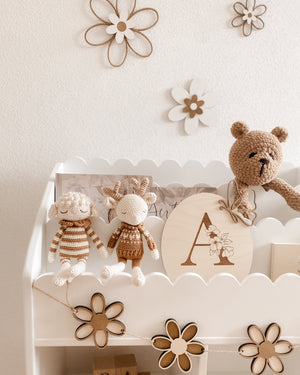 Personalisierter Ballon mit Initialen und Schmetterling in verschiedenen Variationen