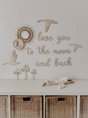 Personalisiertes Holzschild mit Buchstabe - BohoWildflowerVibes