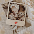 Polaroid Rahmen, Fotorahmen aus Holz - Herz rot - BohoWildflowerVibes