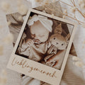 Polaroid Rahmen, Fotorahmen aus Holz - Lieblingsmensch - BohoWildflowerVibes