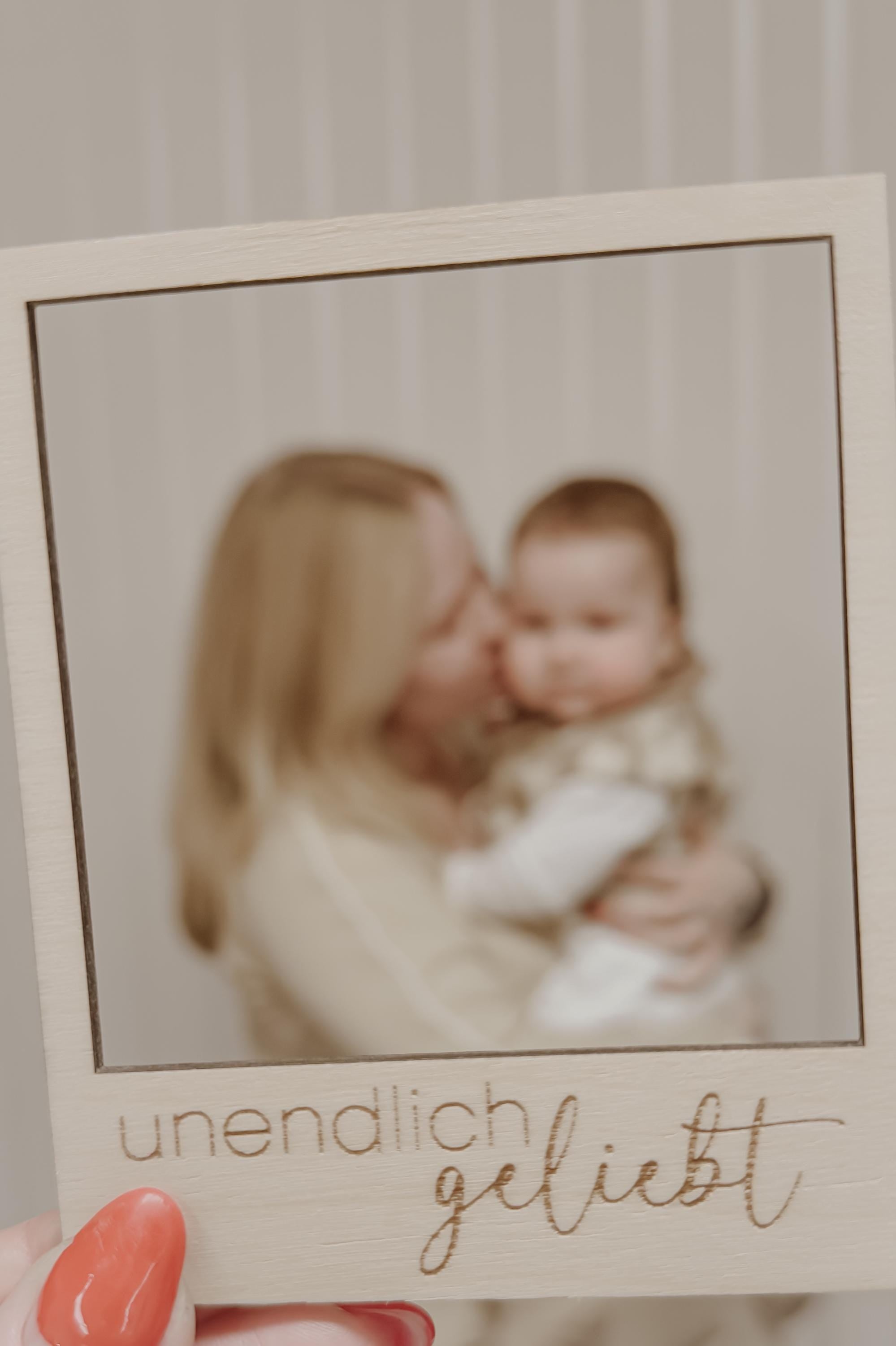 Polaroid Rahmen aus Holz - unendlich geliebt - BohoWildflowerVibes