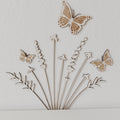 Schmetterlinge aus Holz im Set 3 Stück Wanddekoration - BohoWildflowerVibes