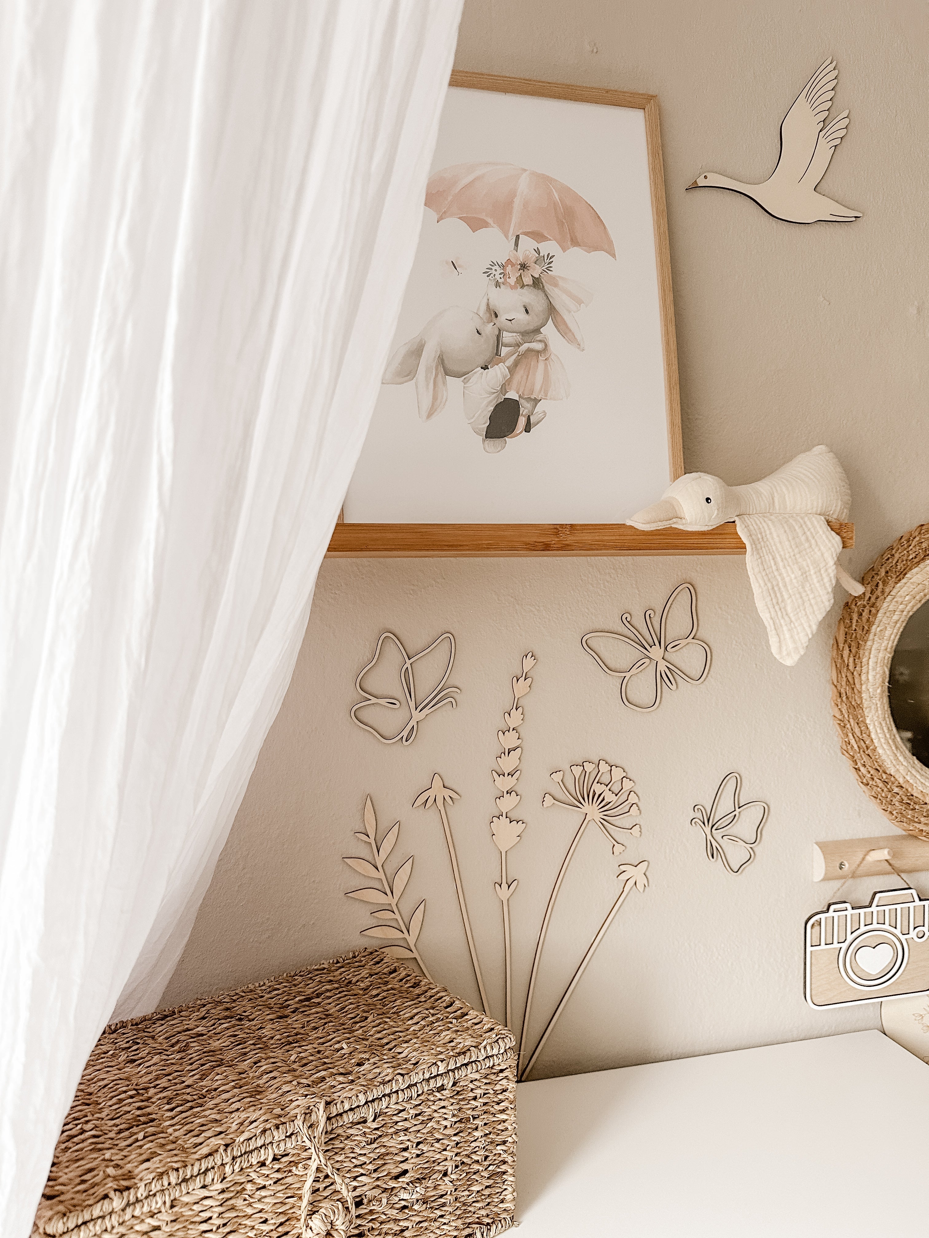 Schmetterlinge aus Holz - BohoWildflowerVibes